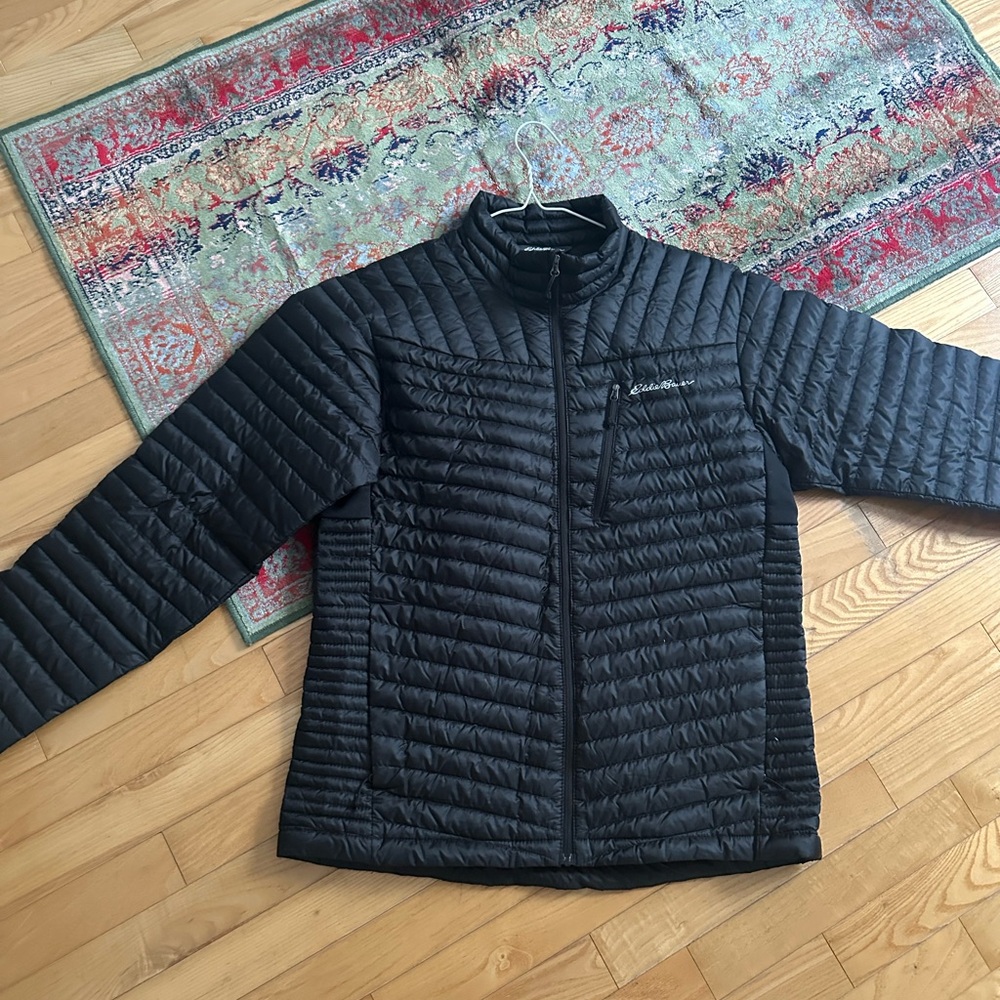 Eddie Bauer Black Quilted Jacket.